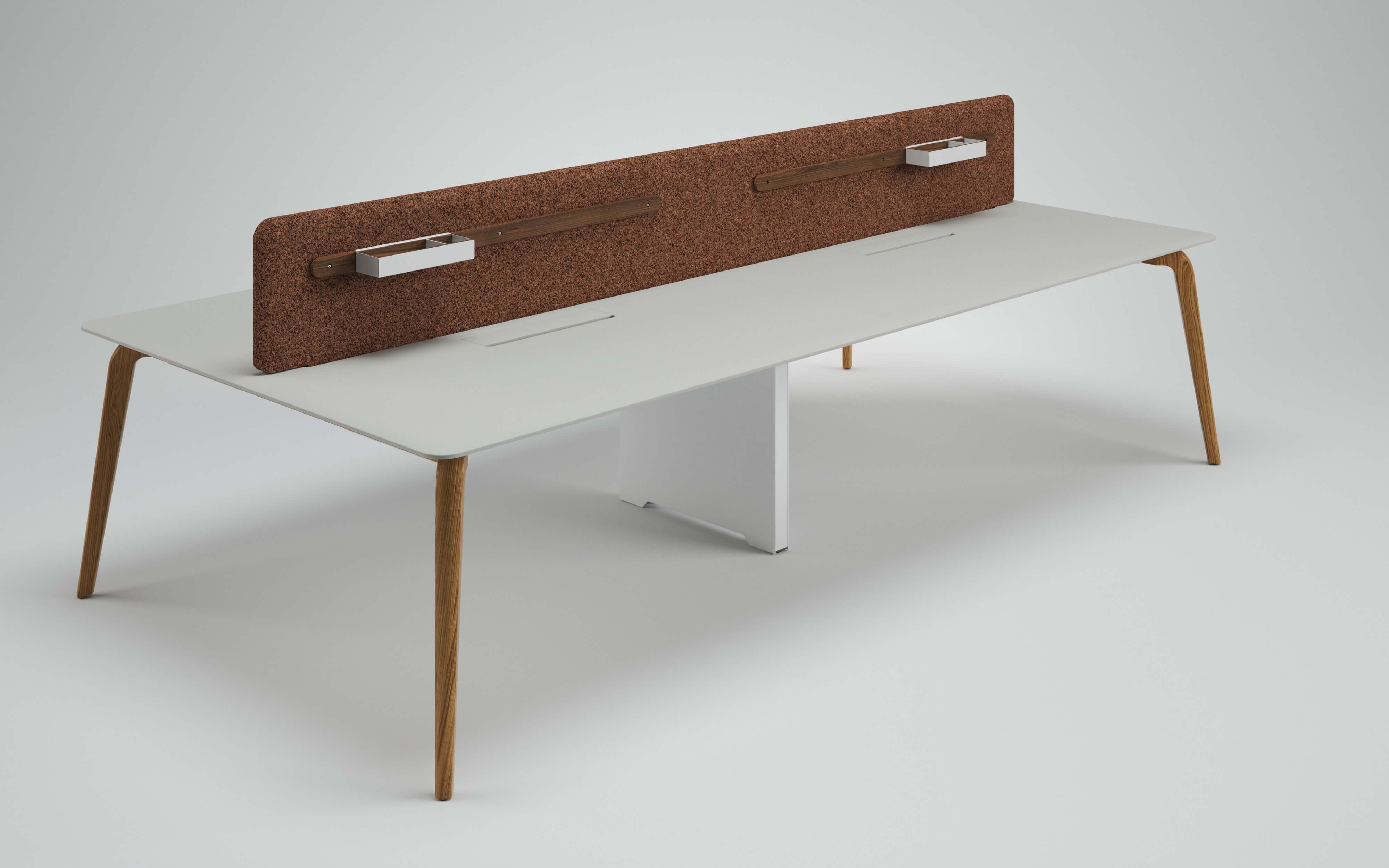 Bureau quatre personnes WoodLeg de La Manufacture du Design